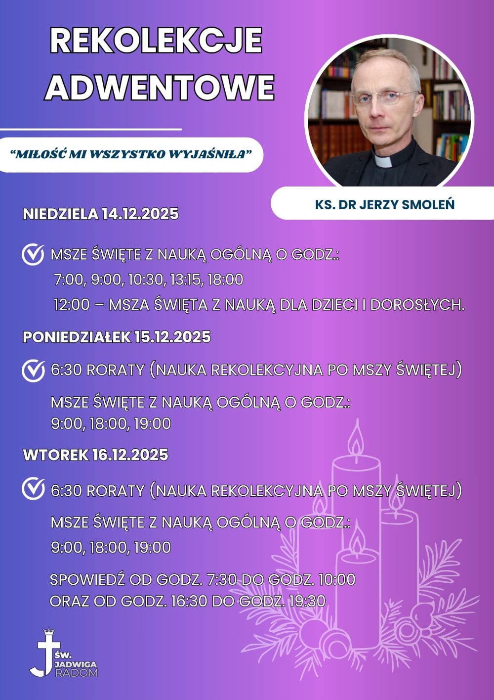 Rekolekcje adwentowe 2025